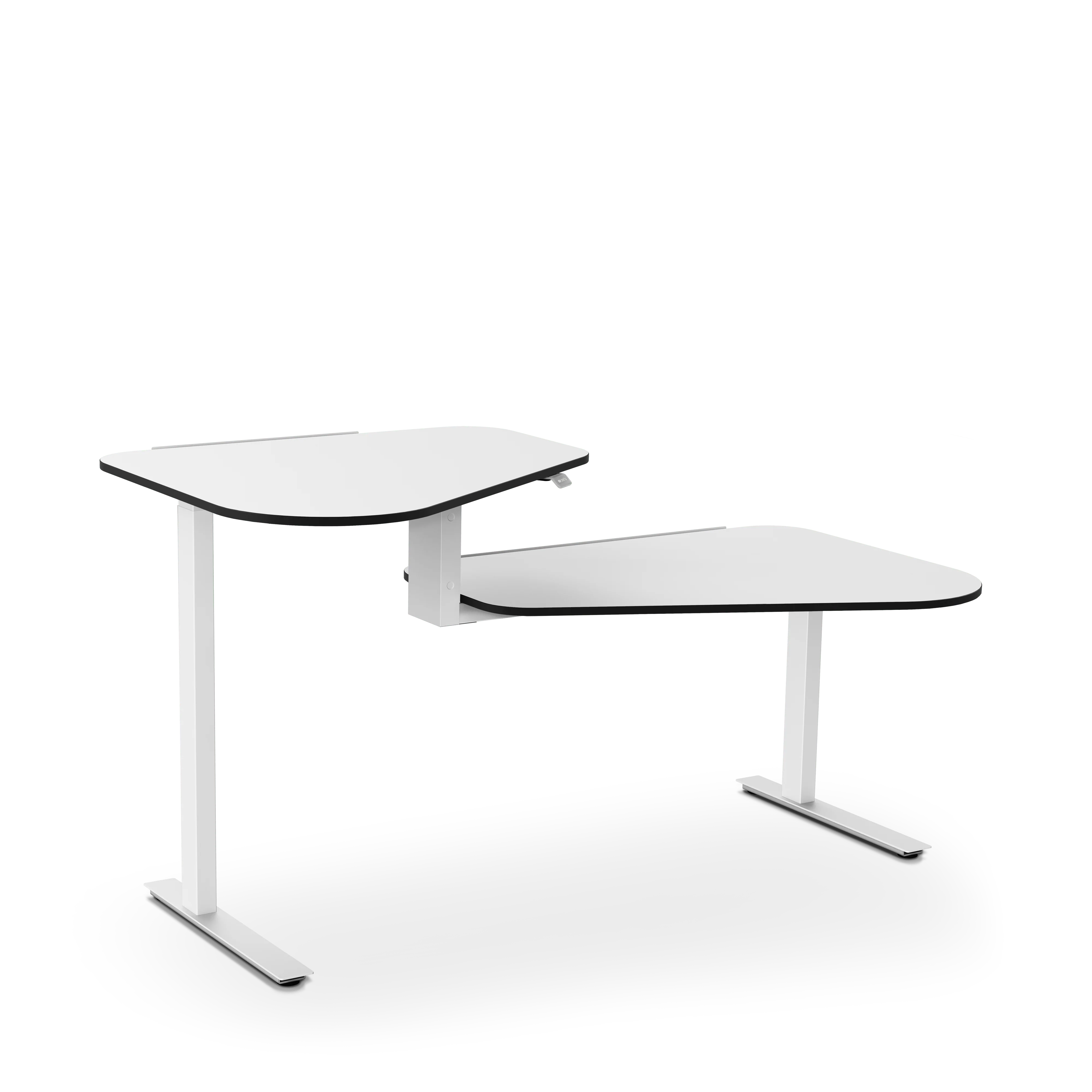 Aeris Active Office Desk, weiß, Stehtisch links - Image 4