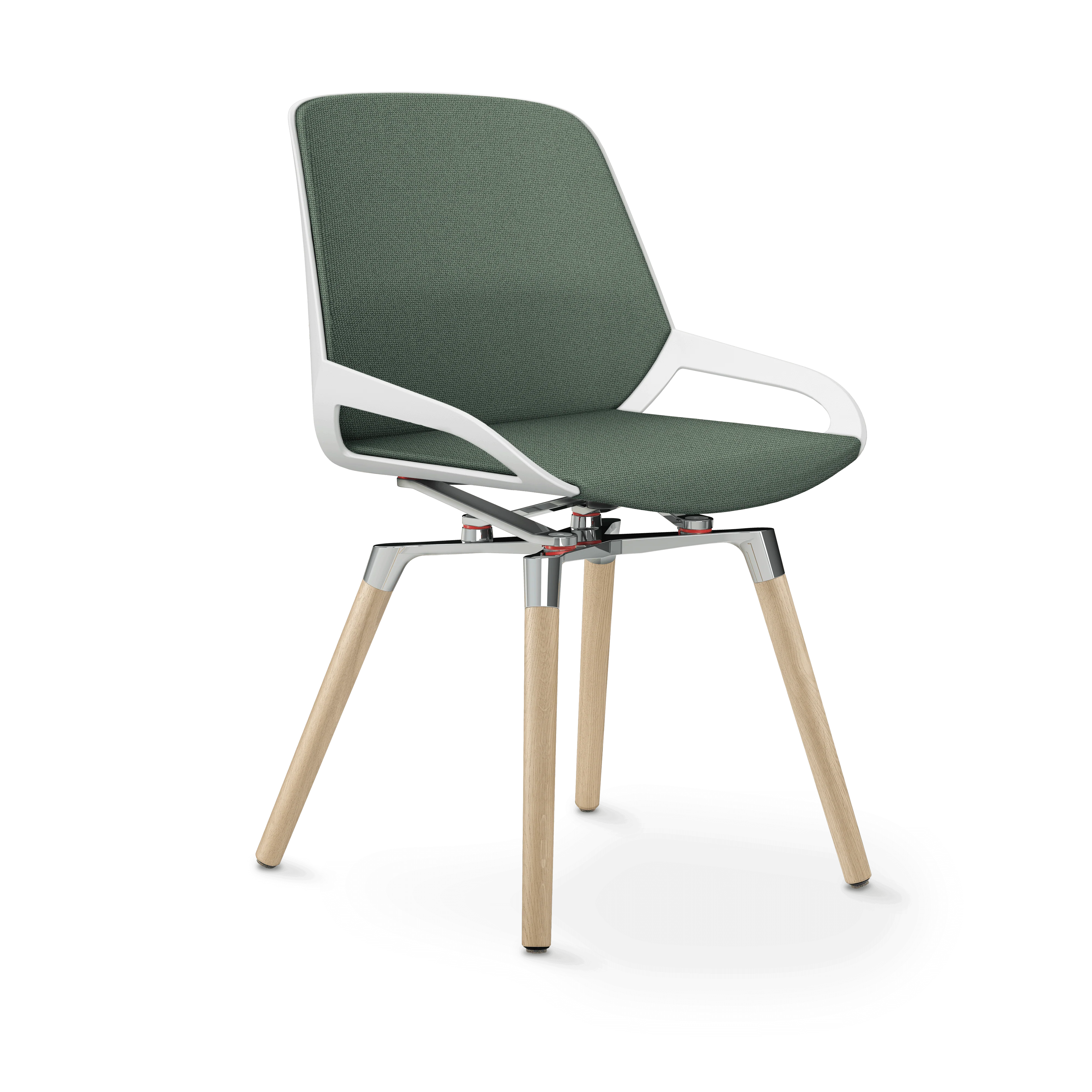 Aeris Numo Comfort Holzbeine Eiche Sitzbezug blassgrün meliert - Image 4