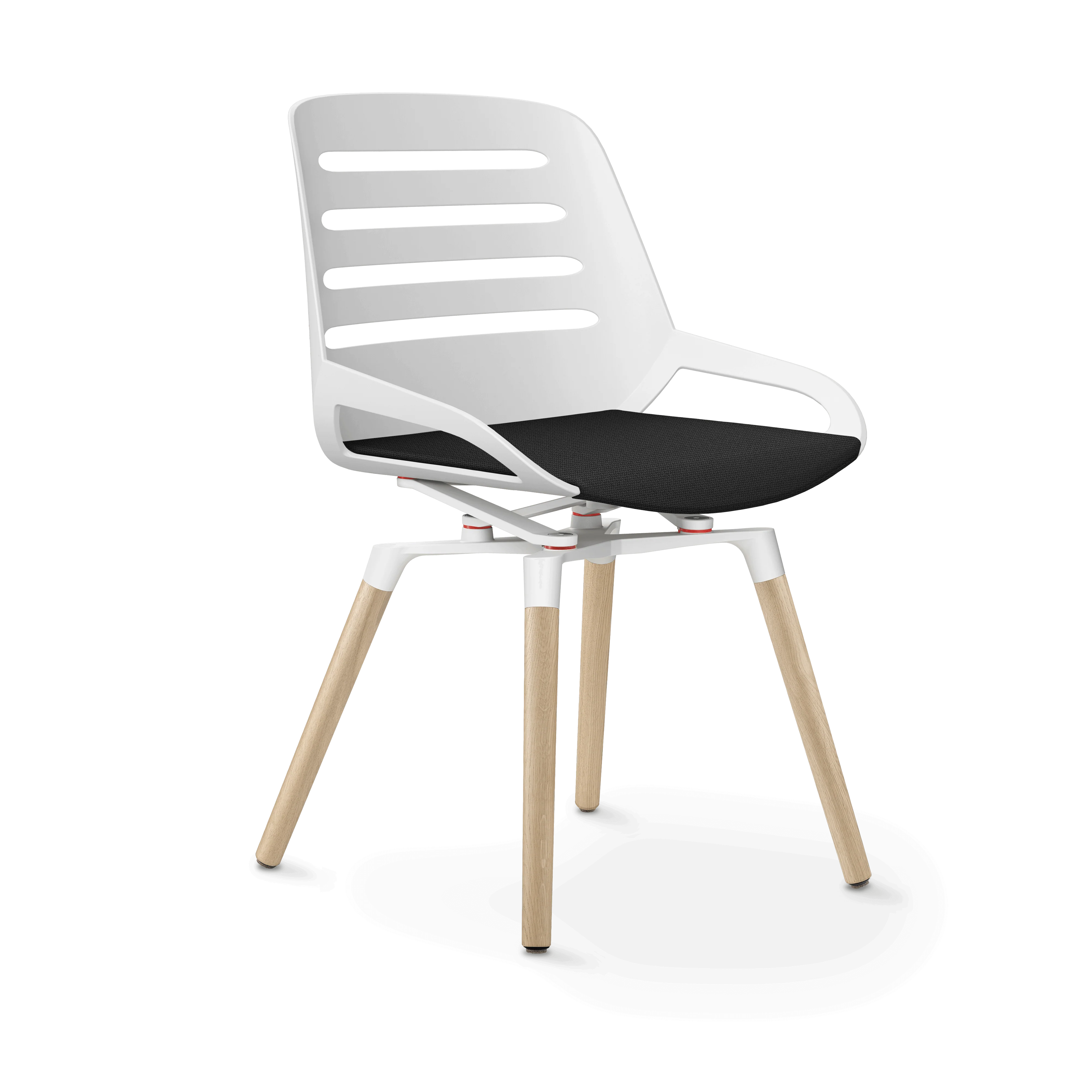 Aeris Numo Comfort Holzbeine Eiche Sitzbezug dunkelgrau meliert - Image 7