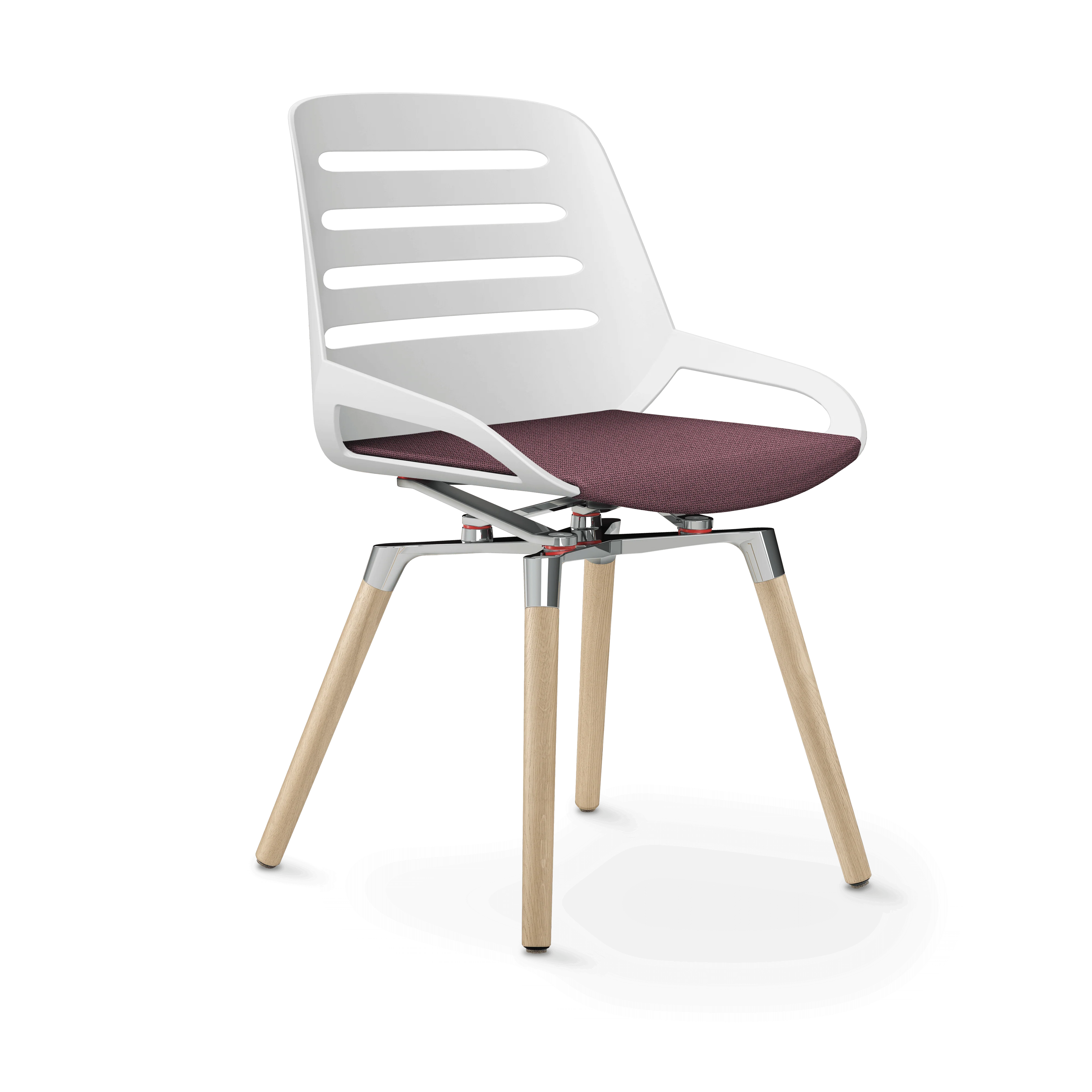 Aeris Numo Comfort Holzbeine Eiche Sitzbezug hellviolett meliert - Image 8