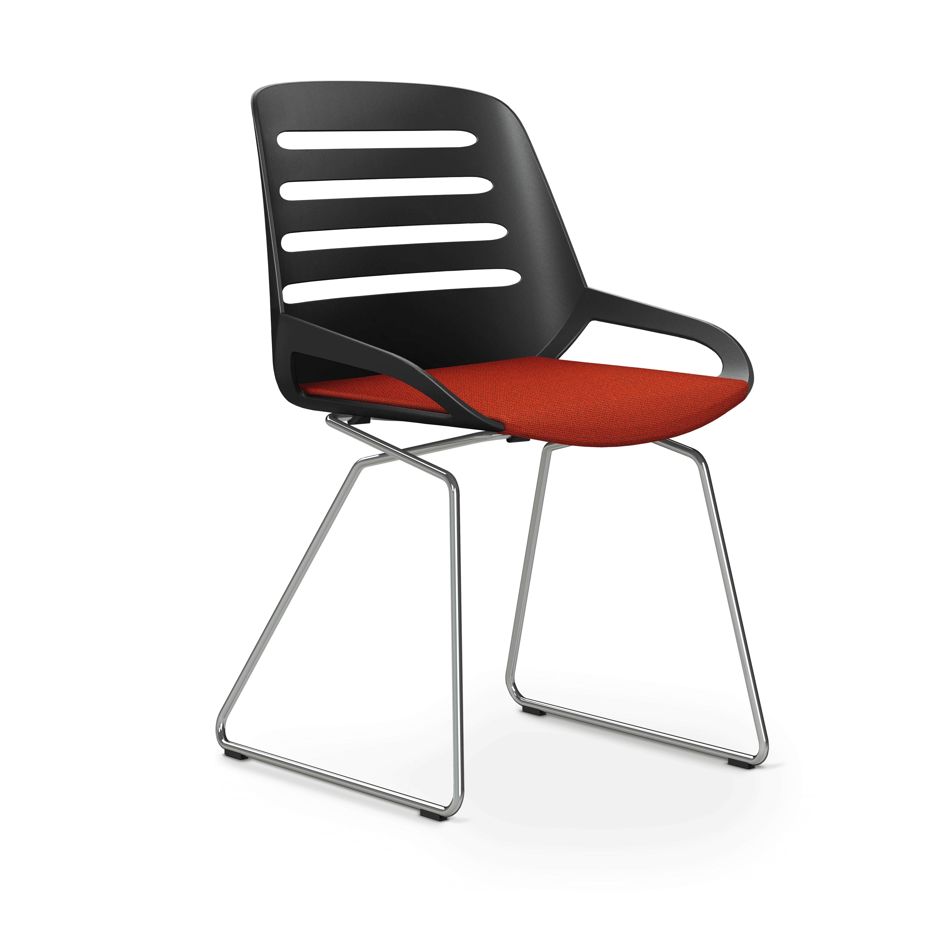 Aeris Numo Comfort Kufengestell Sitzbezug orange-rot meliert - Image 6