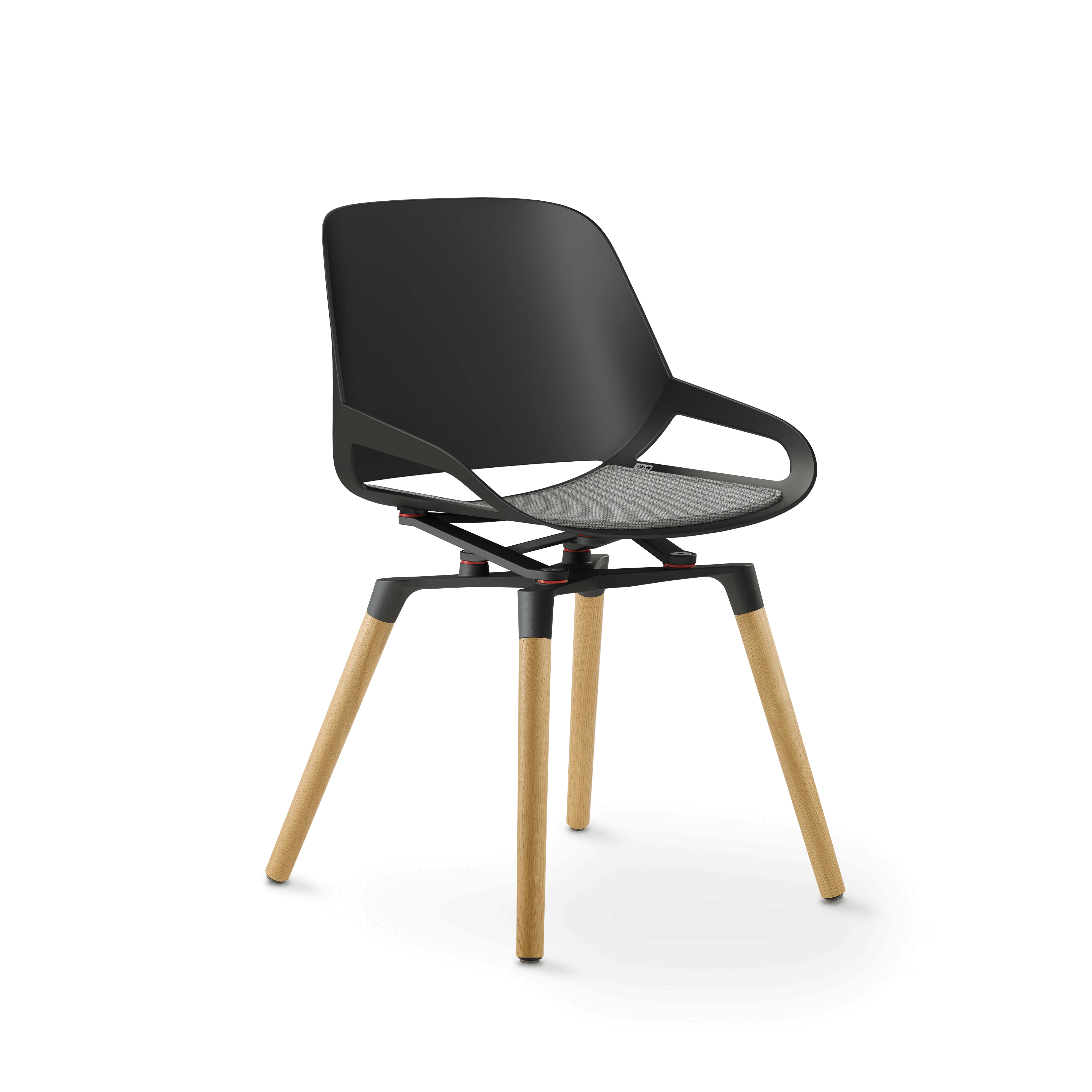 Aeris Numo Holzbeine Eiche natur Sitzschalenfarbe schwarz - Image 9