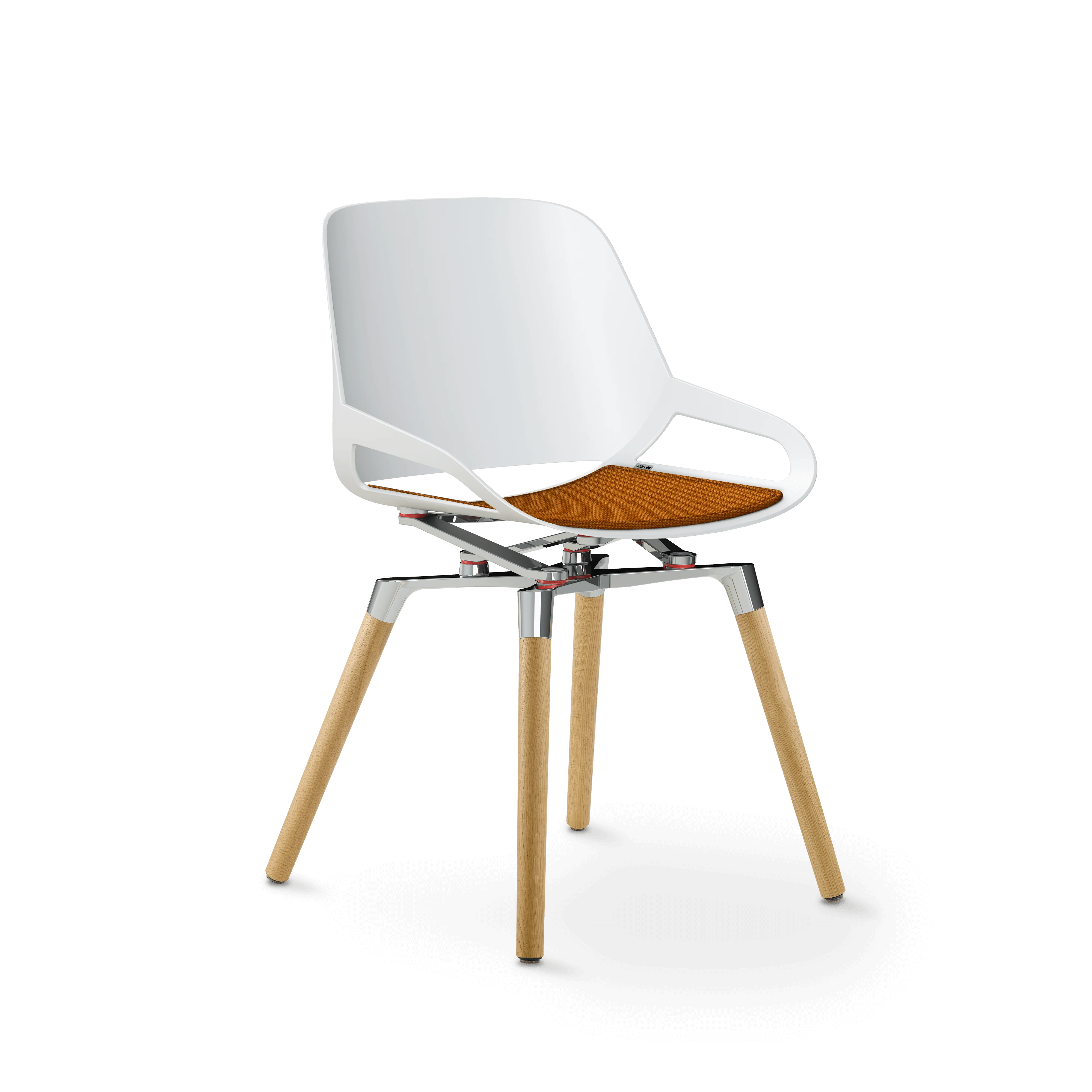 Aeris Numo Holzbeine Eiche natur Sitzschalenfarbe weiß - Image 11
