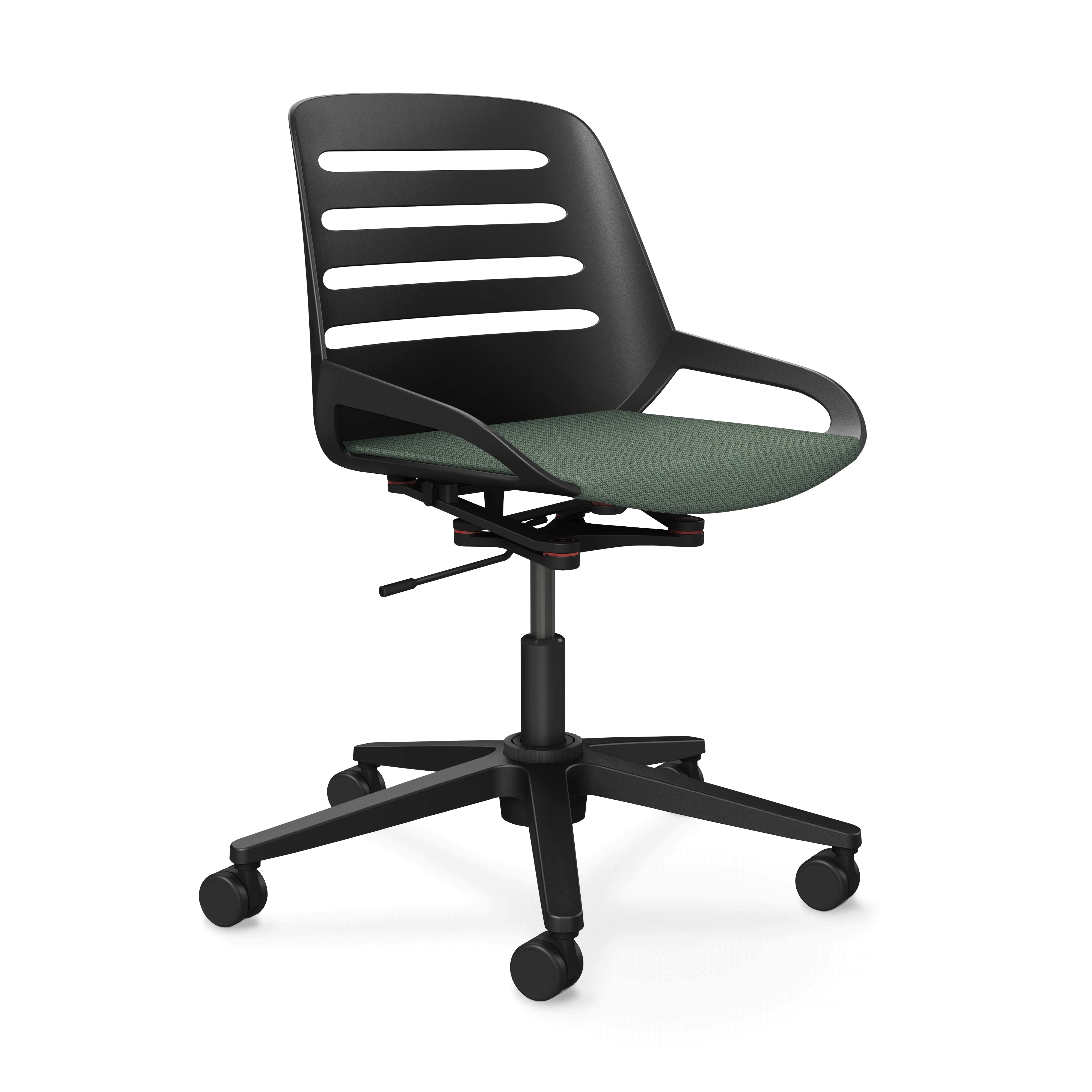 Aeris Numo Task Gestellfarbe schwarz Sitzbezug blassgrün meliert - Image 4