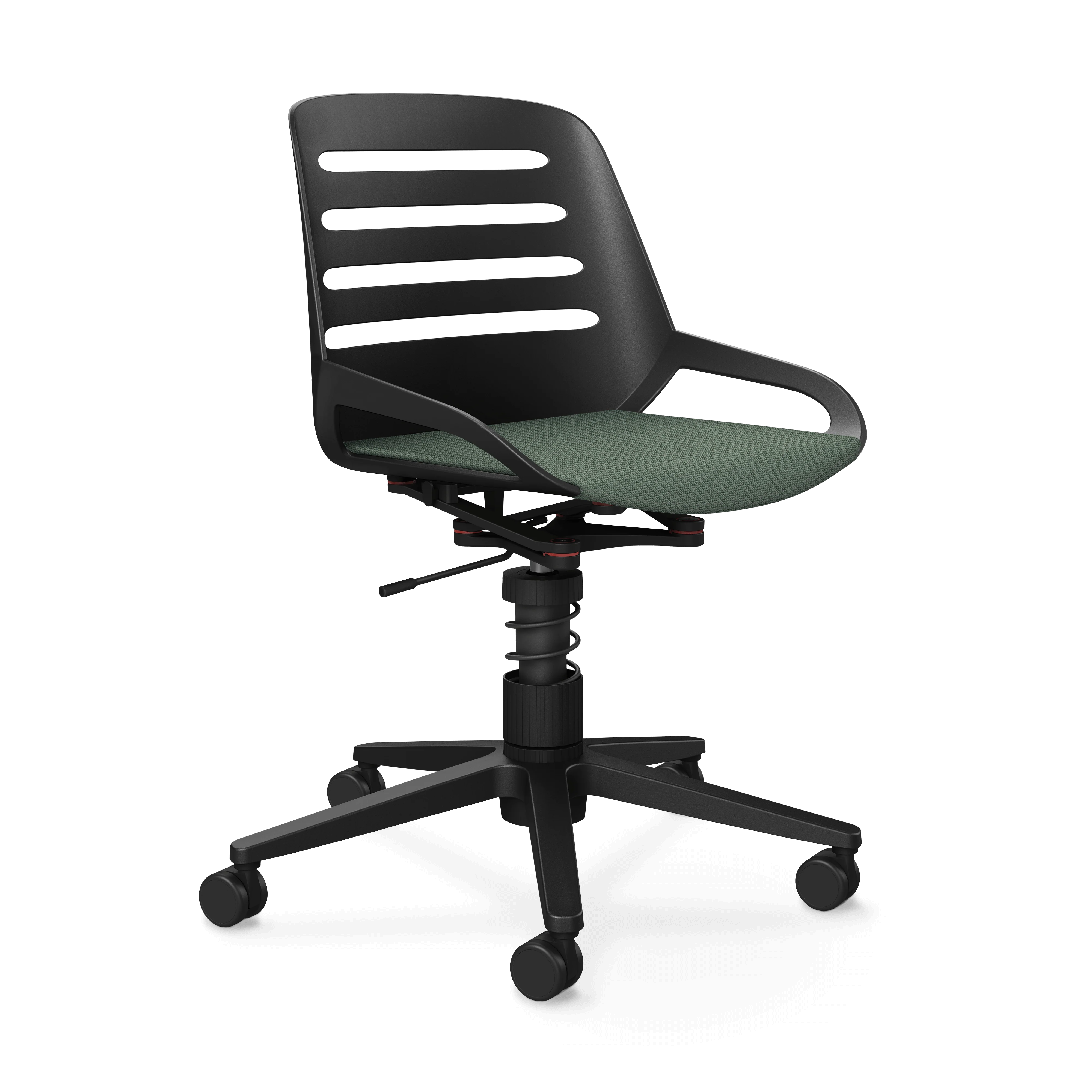 Aeris Numo Task Gestellfarbe schwarz Sitzbezug blassgrün meliert - Image 6