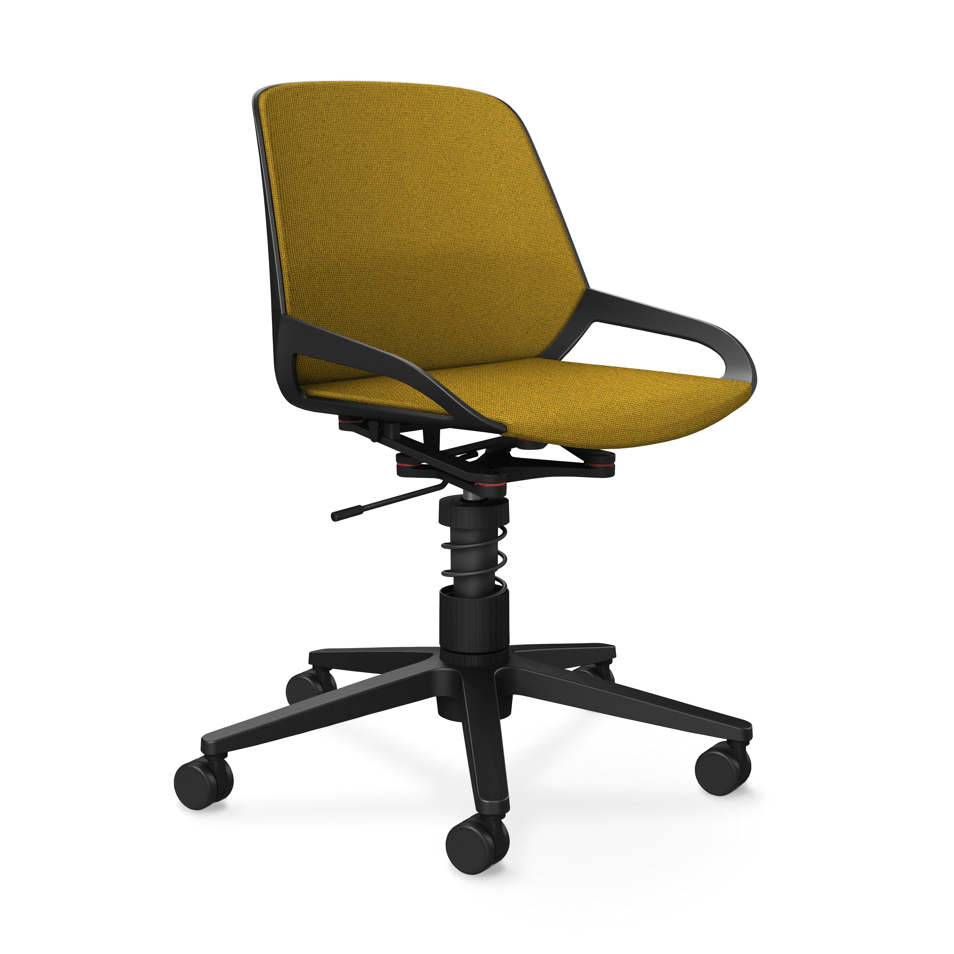 Aeris Numo Task Gestellfarbe schwarz Sitzbezug gelb meliert - Image 3