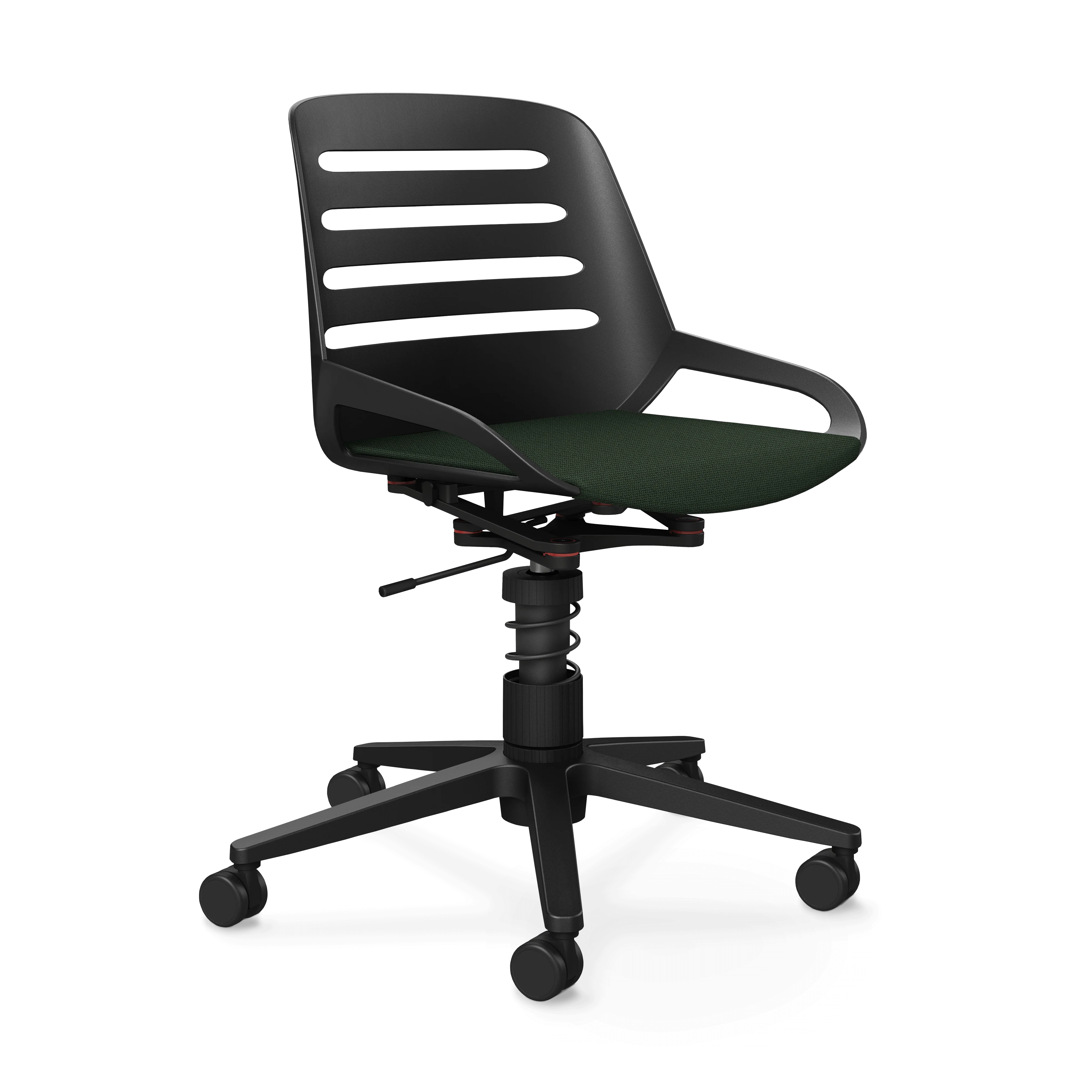 Aeris Numo Task Gestellfarbe schwarz Sitzbezug grün meliert - Image 6