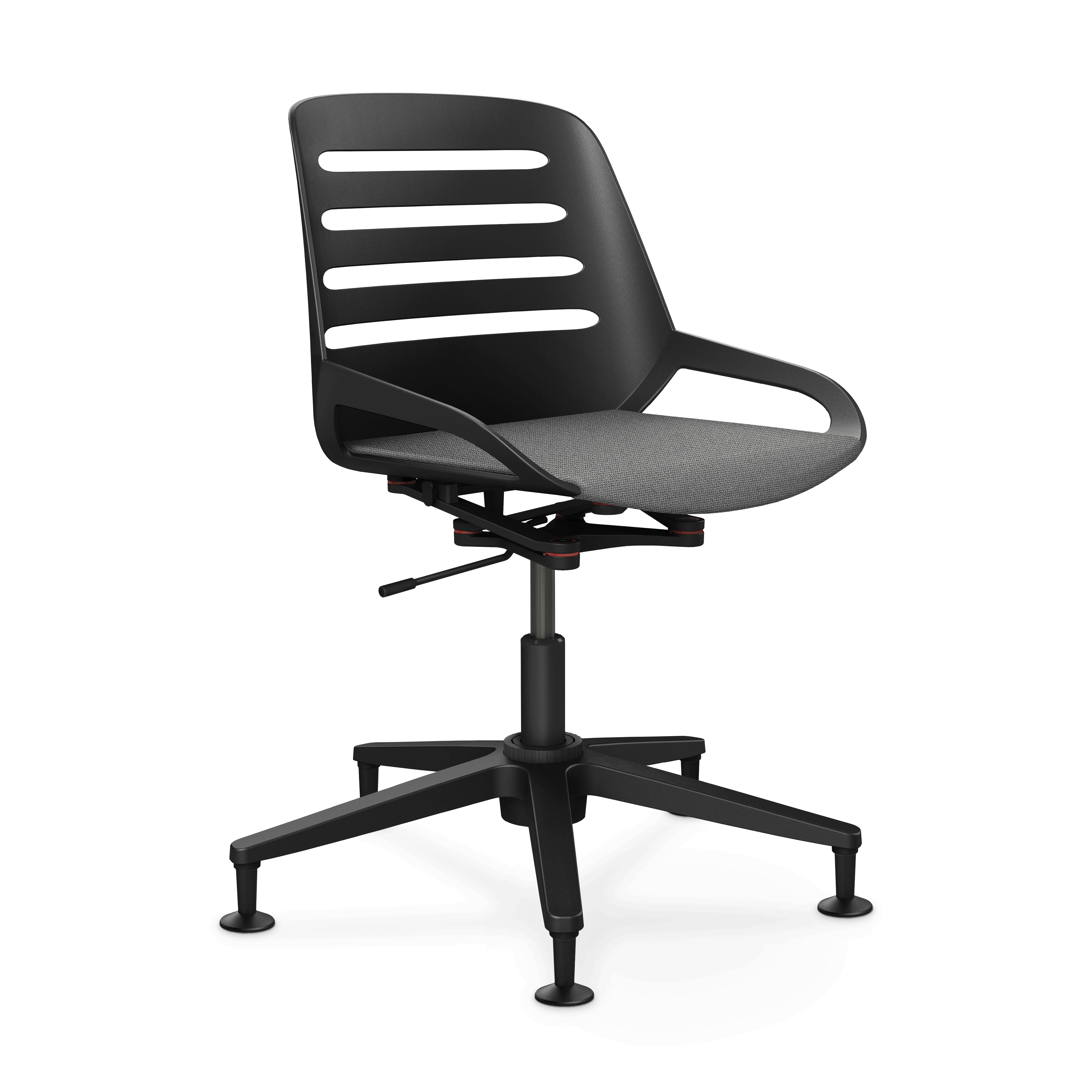 Aeris Numo Task Gestellfarbe schwarz Sitzbezug hellgrau meliert - Image 10
