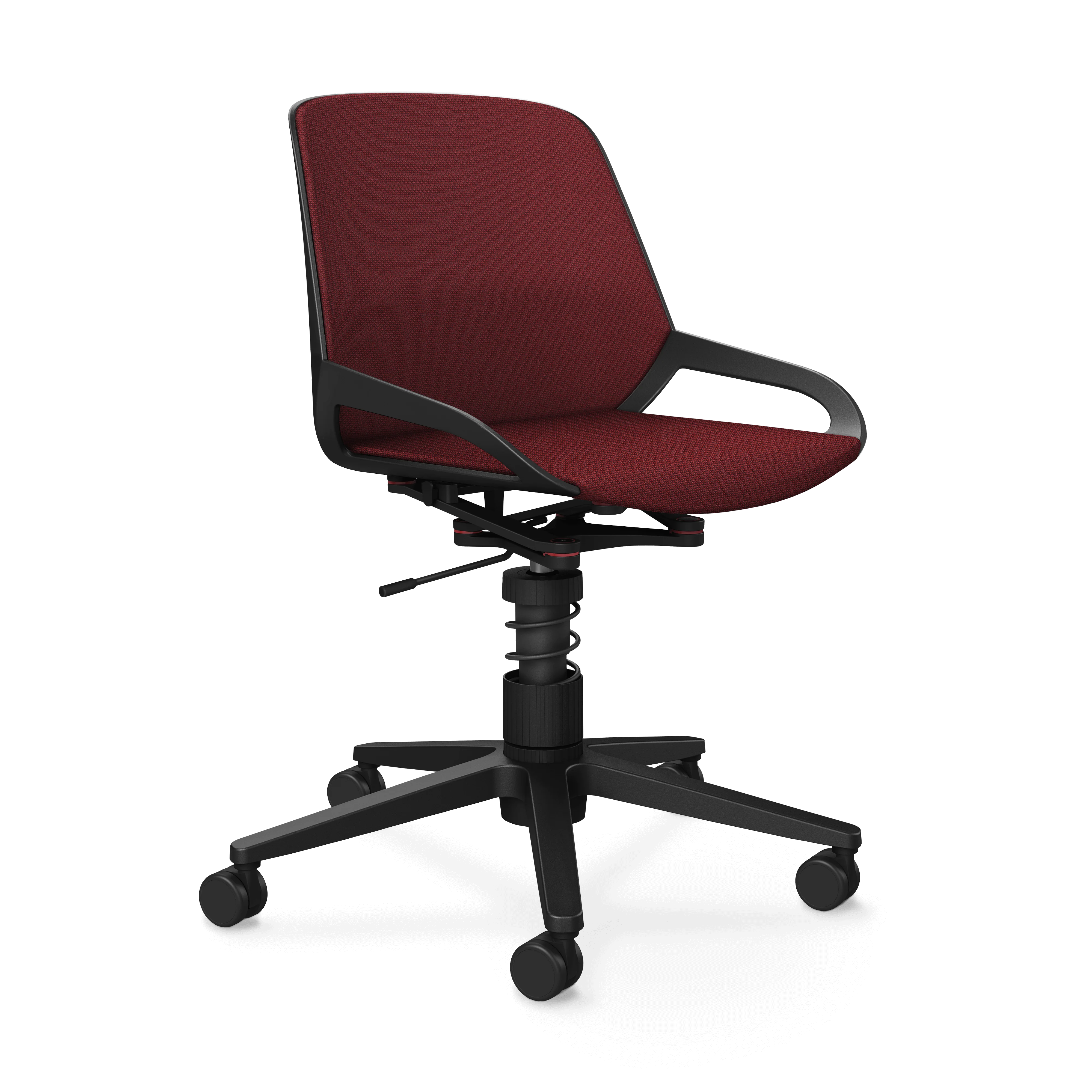 Aeris Numo Task Gestellfarbe schwarz Sitzbezug rot meliert - Image 5