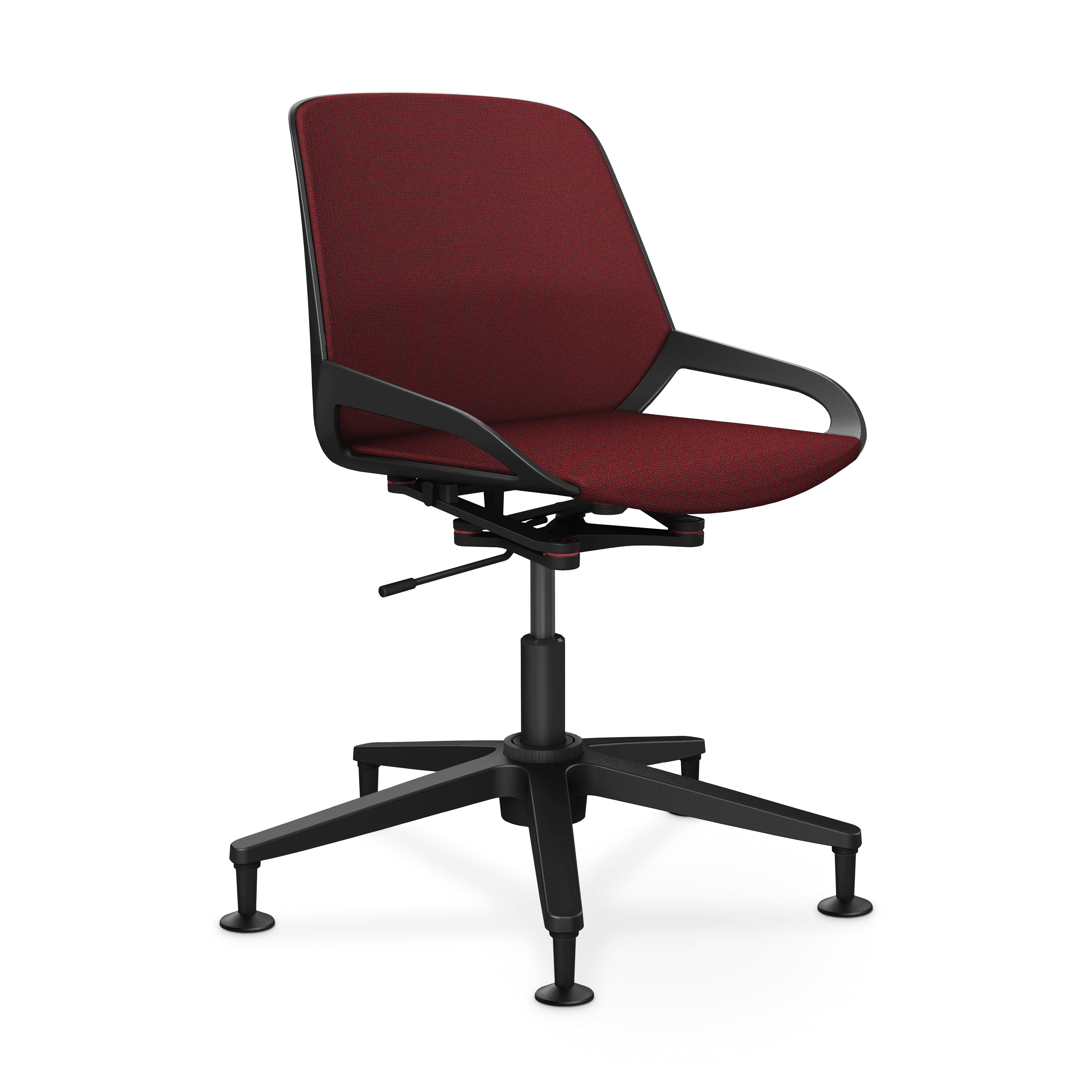 Aeris Numo Task Gestellfarbe schwarz Sitzbezug rot meliert - Image 7