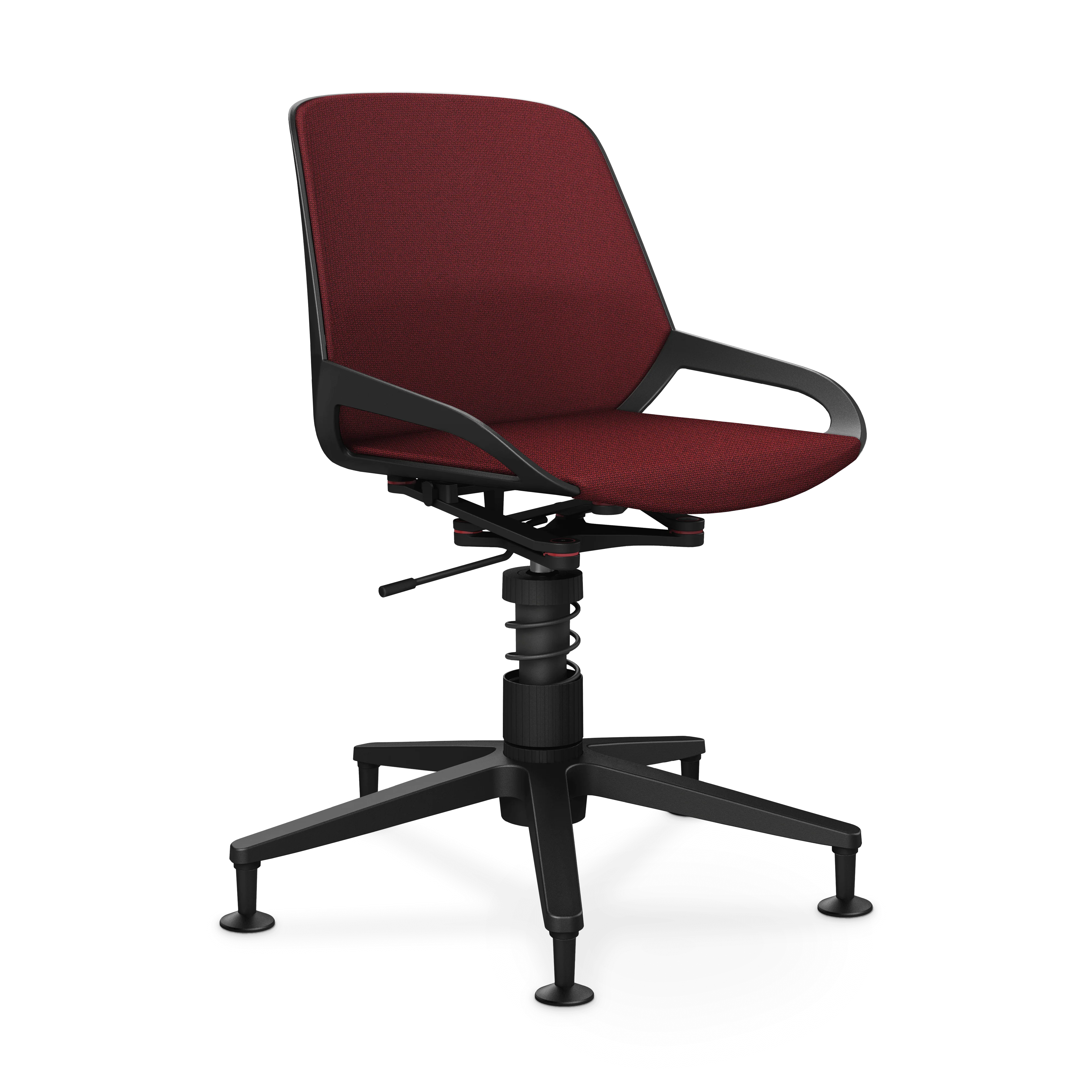 Aeris Numo Task Gestellfarbe schwarz Sitzbezug rot meliert - Image 9