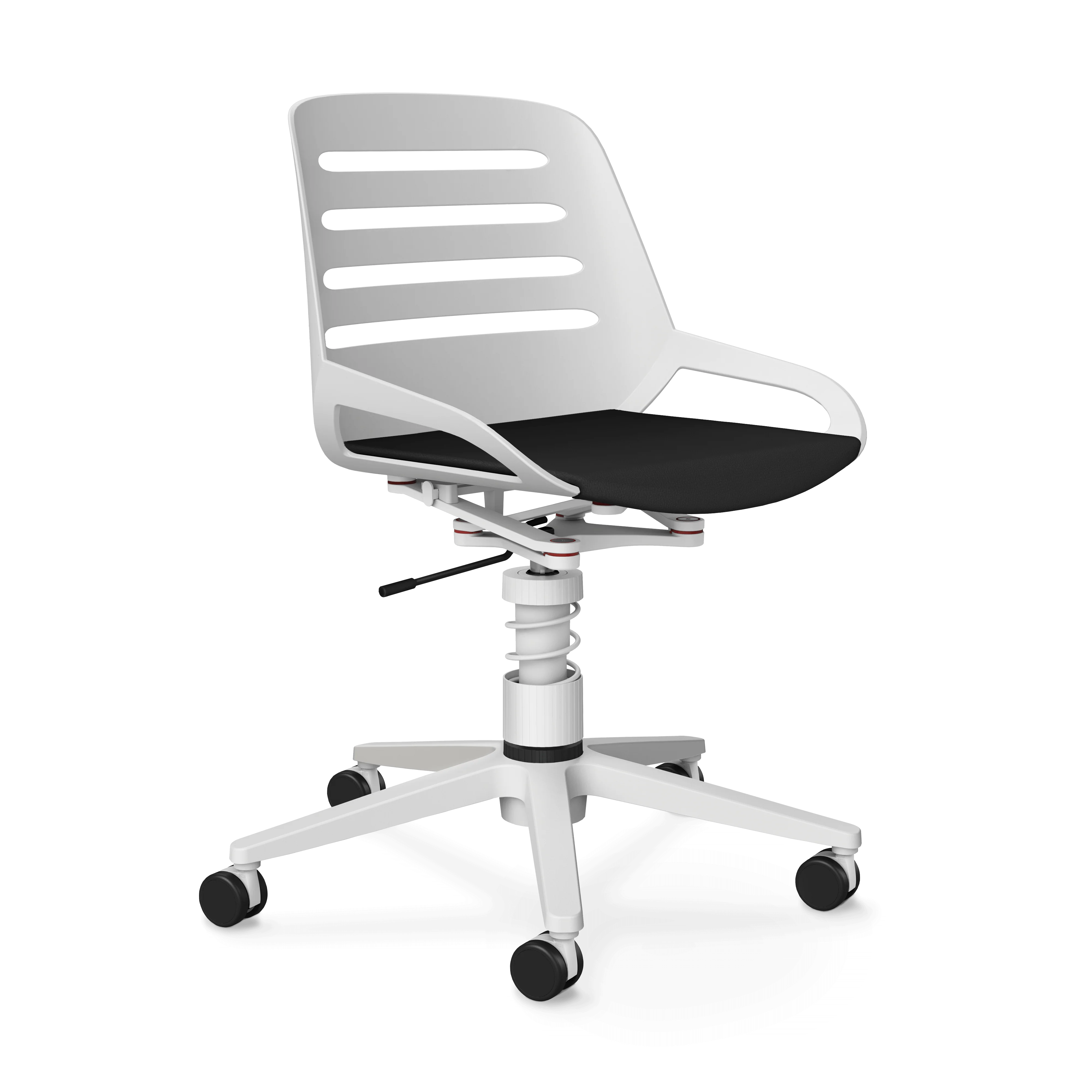 Aeris Numo Task Gestellfarbe weiß Kunstleder Mediflex schwarz - Image 11