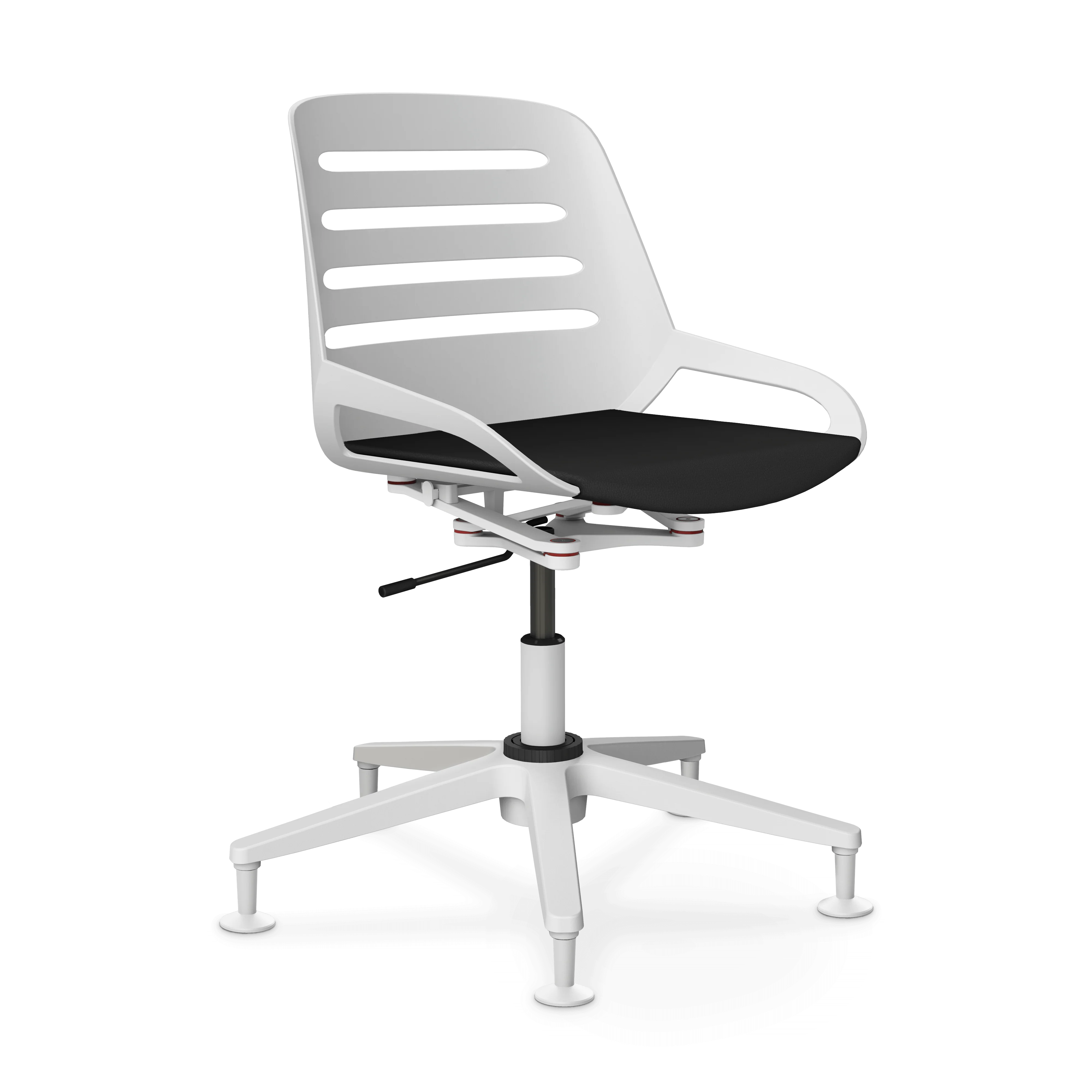 Aeris Numo Task Gestellfarbe weiß Kunstleder Mediflex schwarz - Image 12