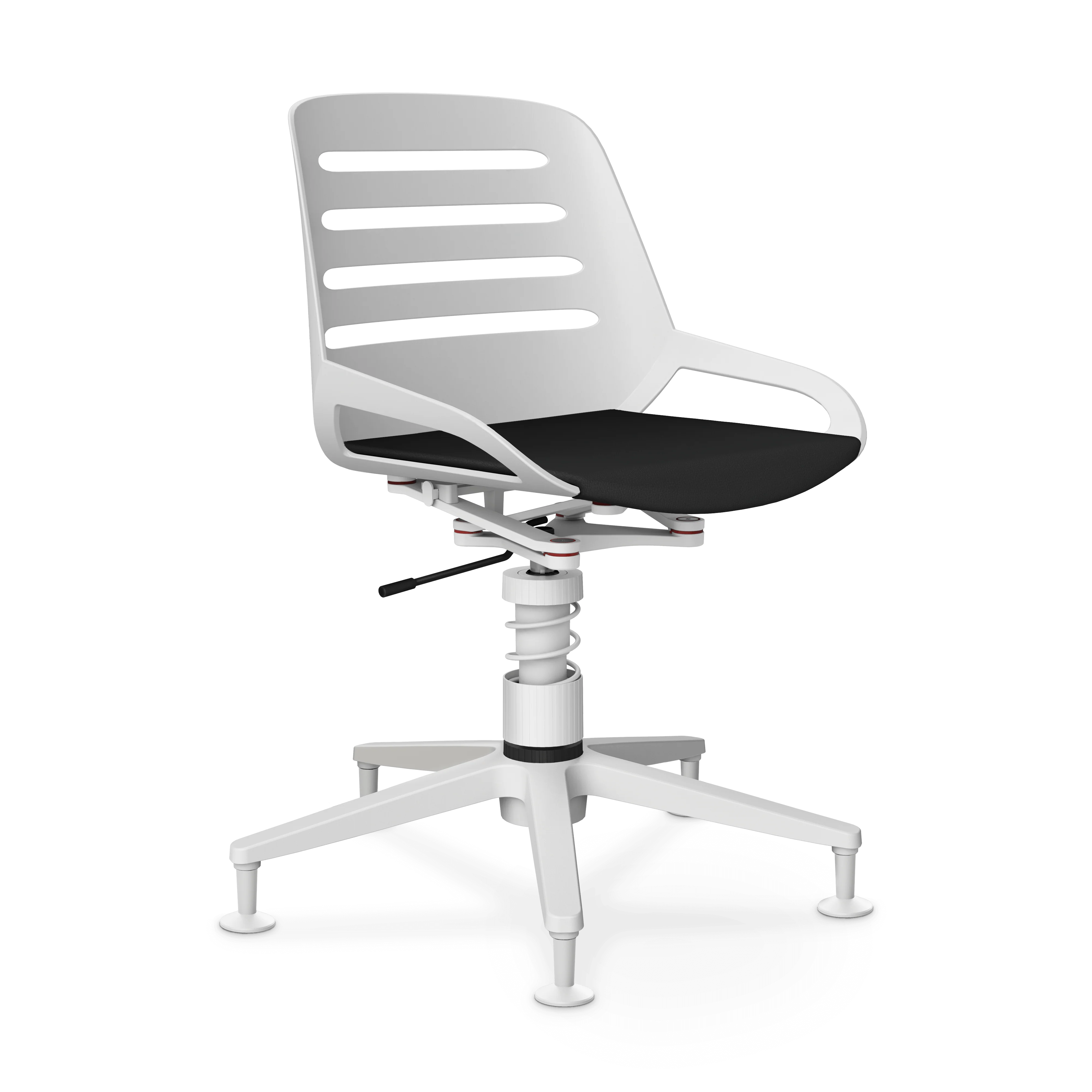 Aeris Numo Task Gestellfarbe weiß Kunstleder Mediflex schwarz - Image 7