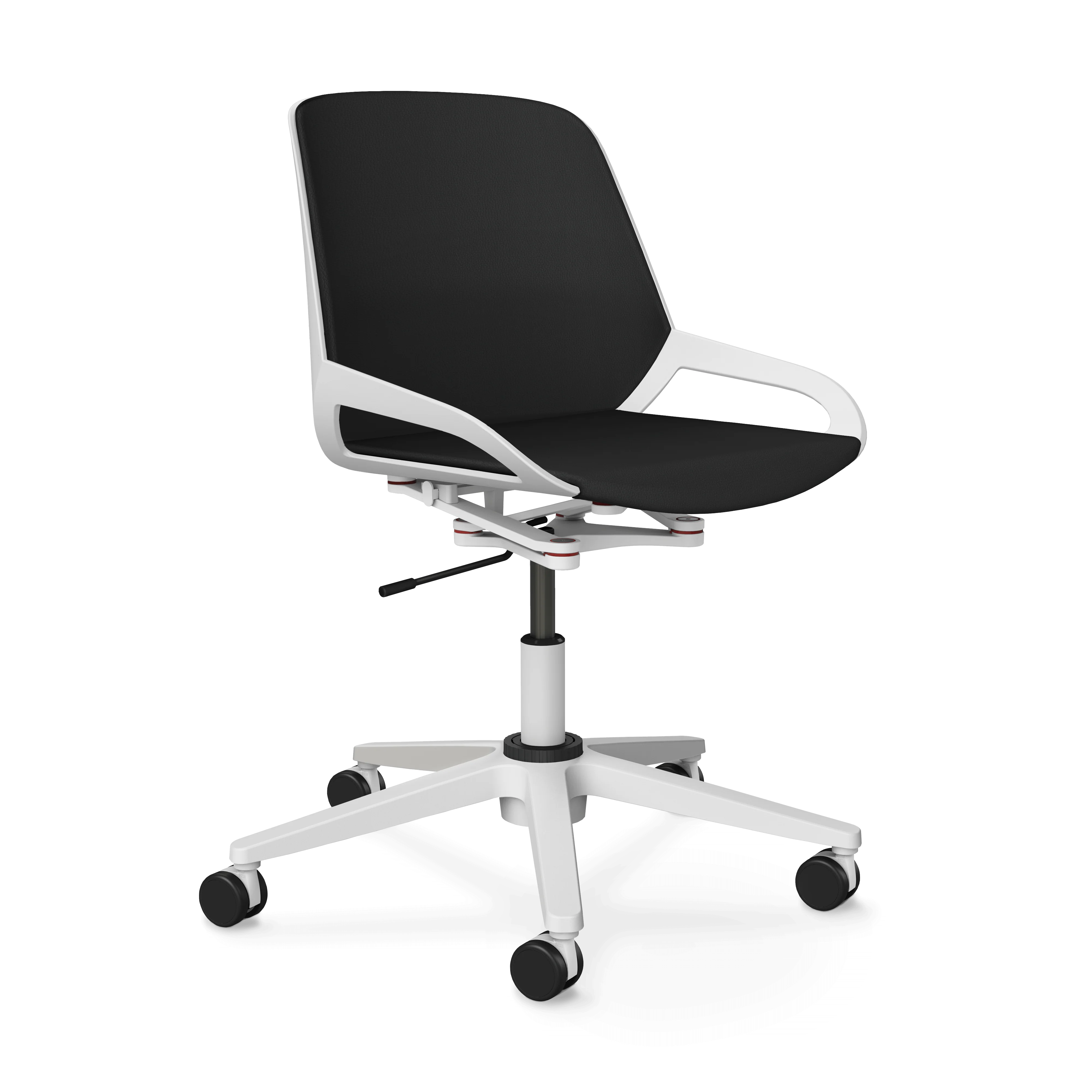 Aeris Numo Task Gestellfarbe weiß Kunstleder Mediflex schwarz - Image 9