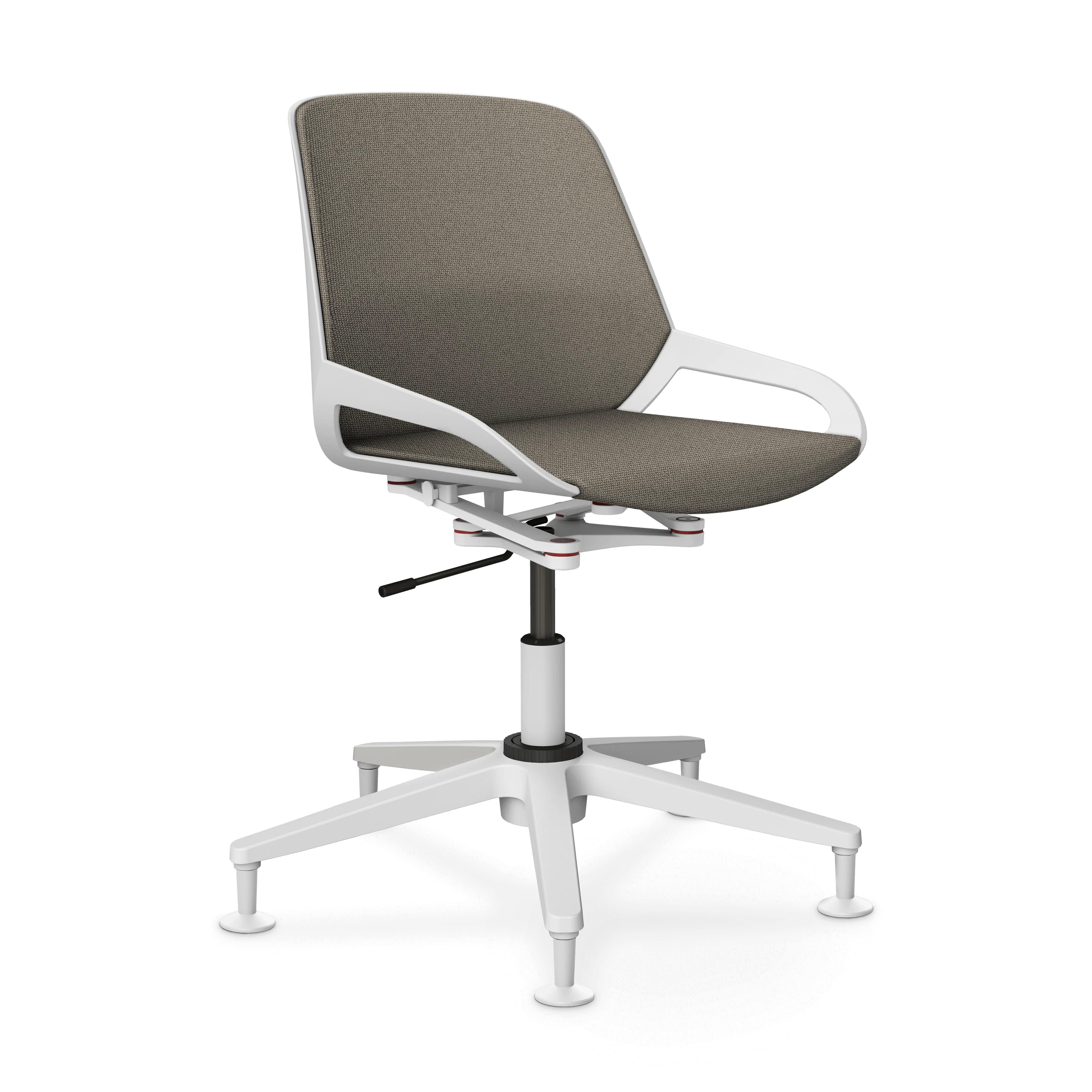 Aeris Numo Task Gestellfarbe weiß Sitzbezug beige meliert - Image 7