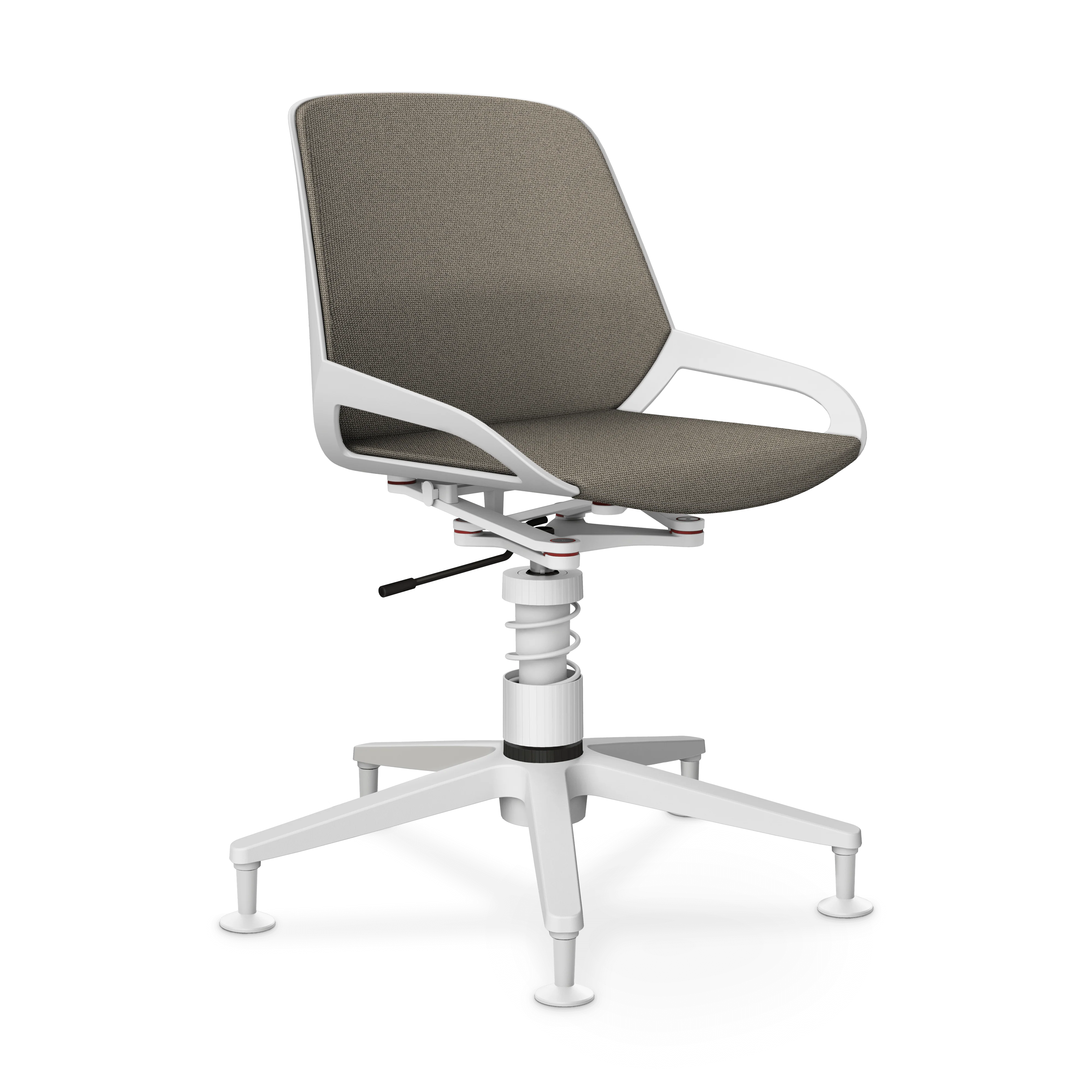 Aeris Numo Task Gestellfarbe weiß Sitzbezug beige meliert - Image 9