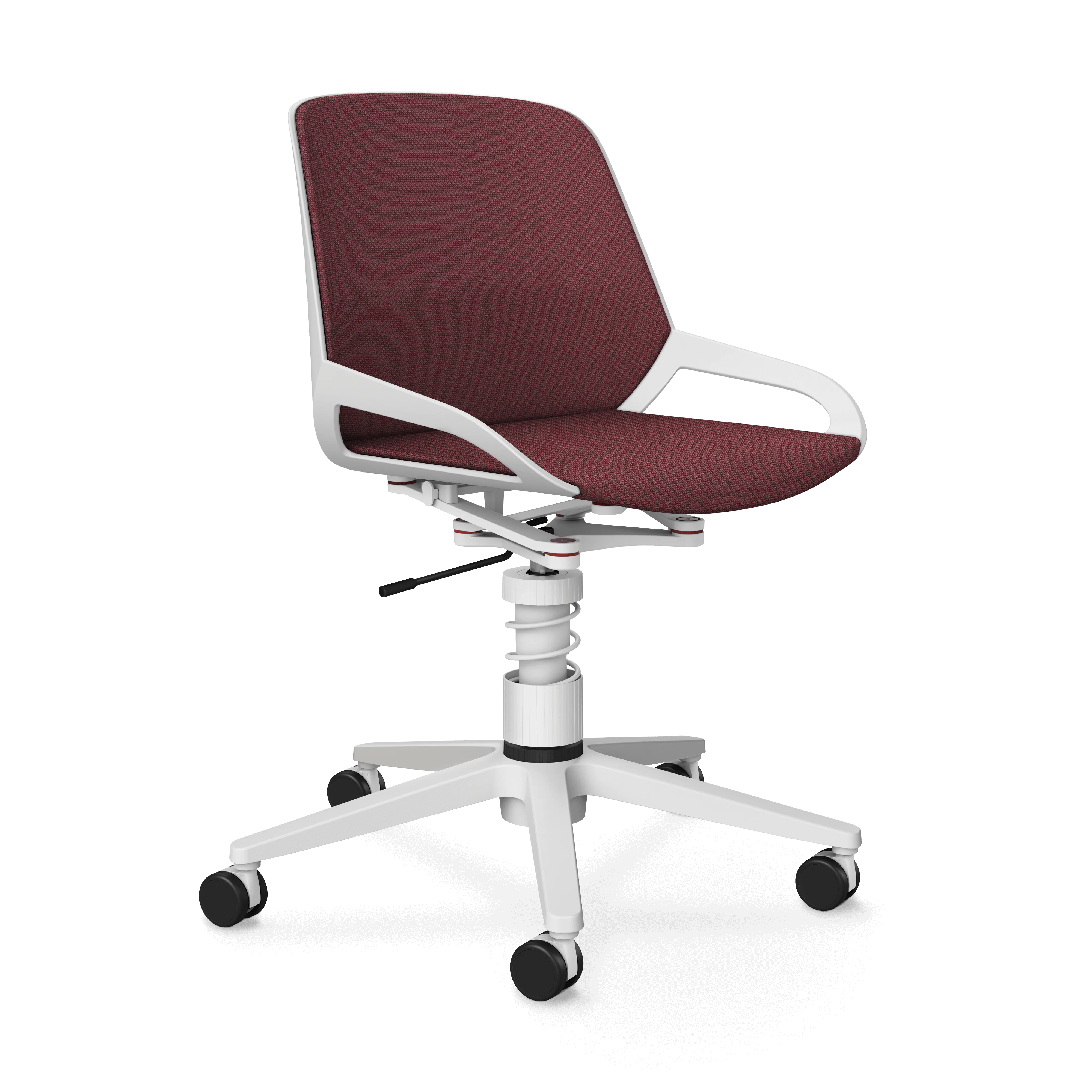 Aeris Numo Task Gestellfarbe weiß Sitzbezug dunkelviolett meliert - Image 3
