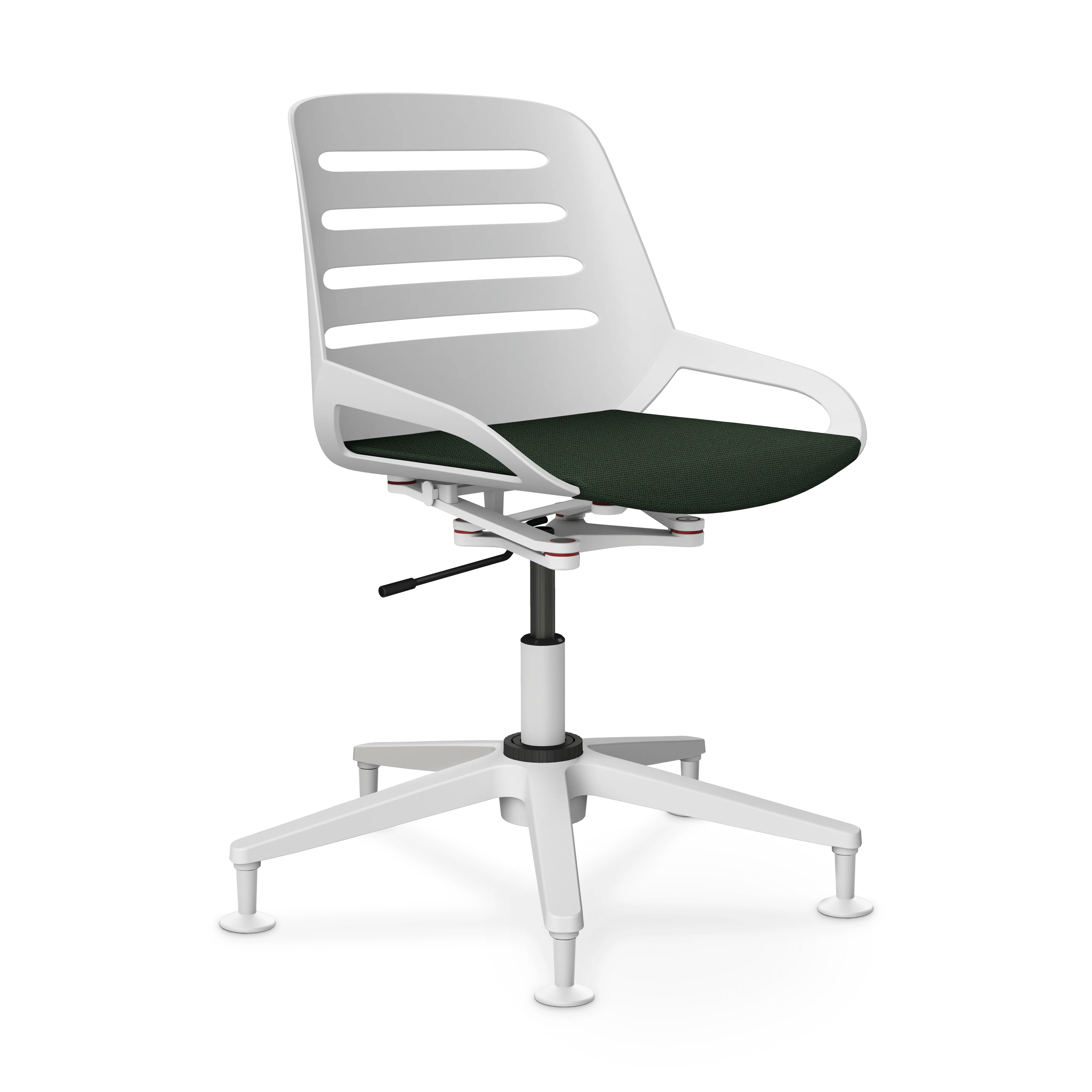 Aeris Numo Task Gestellfarbe weiß Sitzbezug grün meliert - Image 11