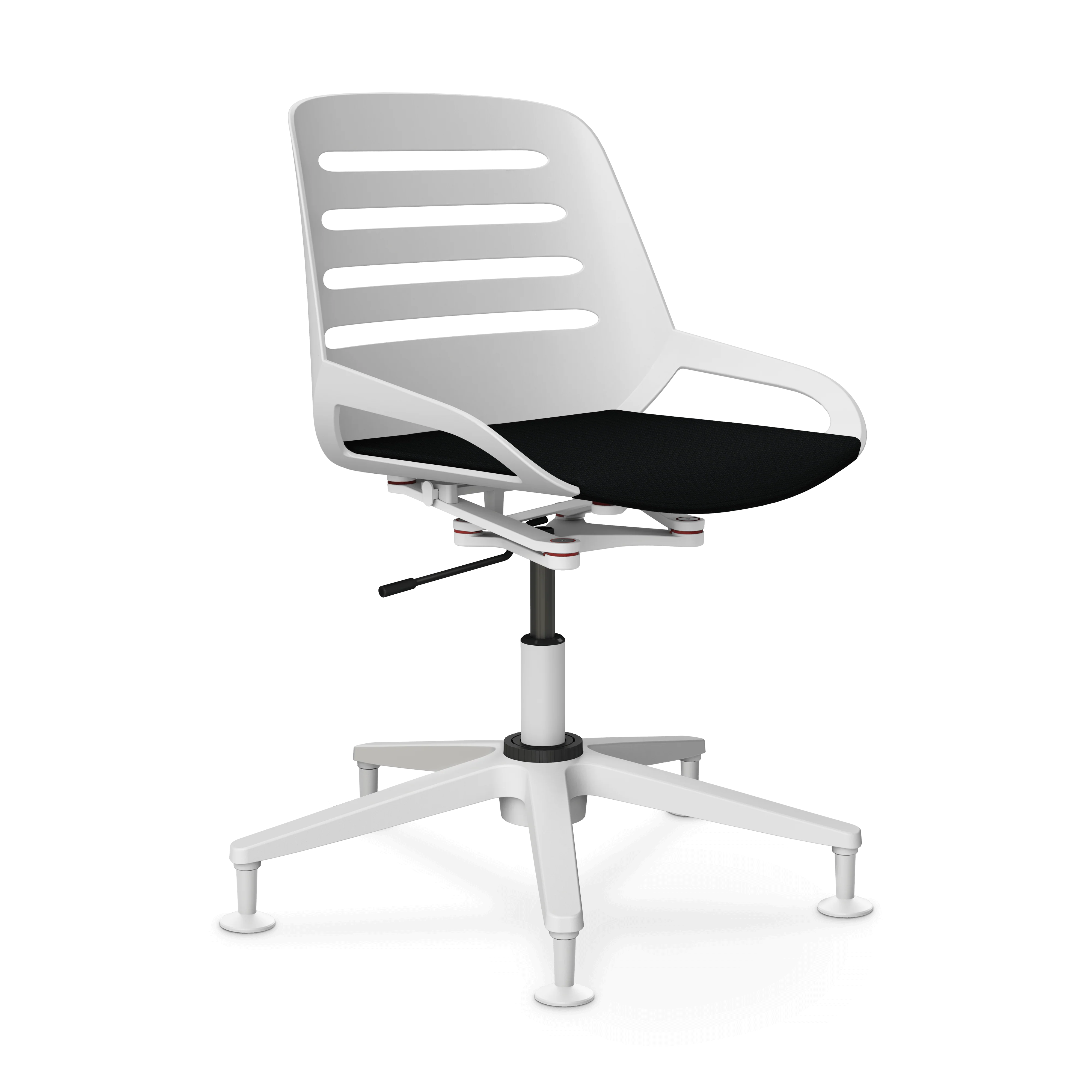 Aeris Numo Task Gestellfarbe weiß Sitzbezug schwarz - Image 10